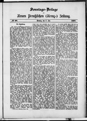 Neue preußische Zeitung vom 17.07.1887