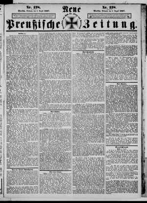 Neue preußische Zeitung on Aug 3, 1887