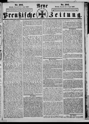 Neue preußische Zeitung vom 06.08.1887