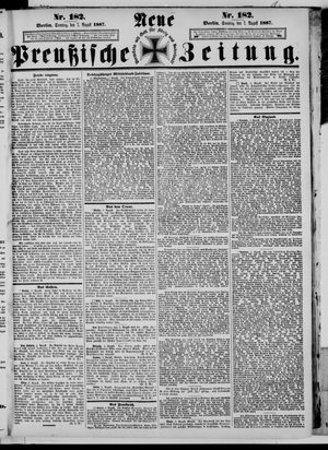 Neue preußische Zeitung vom 07.08.1887