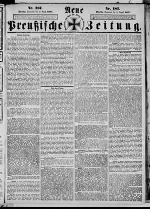 Neue preußische Zeitung vom 13.08.1887