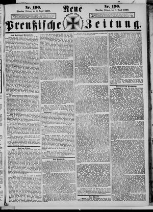 Neue preußische Zeitung vom 17.08.1887
