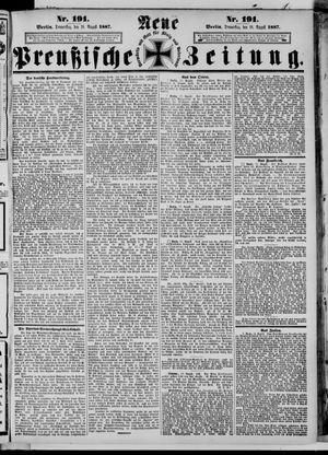 Neue preußische Zeitung vom 18.08.1887