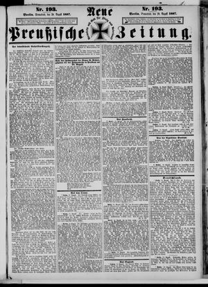 Neue preußische Zeitung vom 20.08.1887