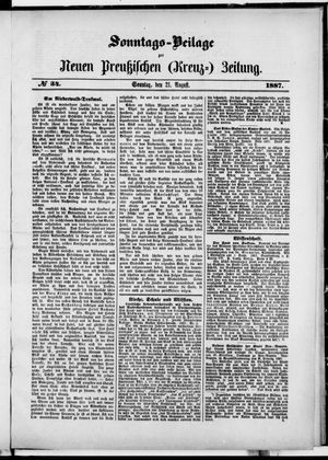 Neue preußische Zeitung vom 21.08.1887