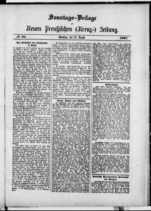 Neue preußische Zeitung vom 28.08.1887