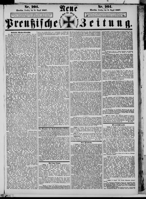 Neue preußische Zeitung vom 30.08.1887