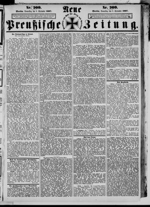 Neue preußische Zeitung on Sep 8, 1887