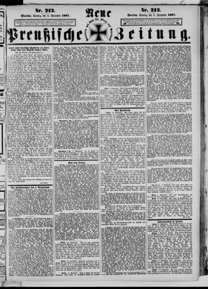 Neue preußische Zeitung vom 11.09.1887