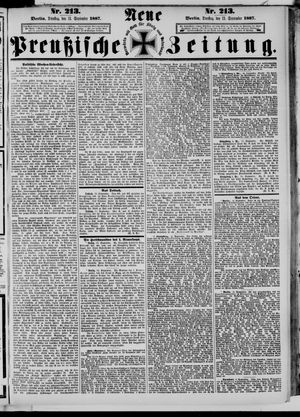 Neue preußische Zeitung vom 13.09.1887