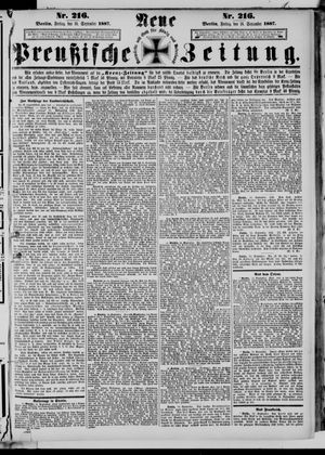 Neue preußische Zeitung vom 16.09.1887