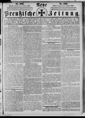 Neue preußische Zeitung vom 24.09.1887