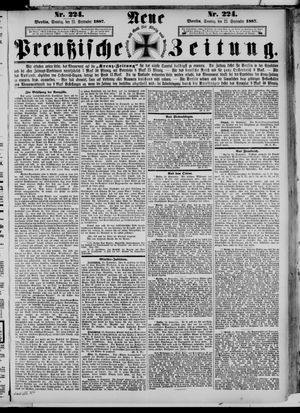 Neue preußische Zeitung vom 25.09.1887