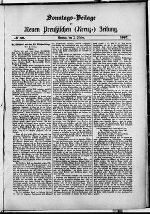 Neue preußische Zeitung on Oct 2, 1887