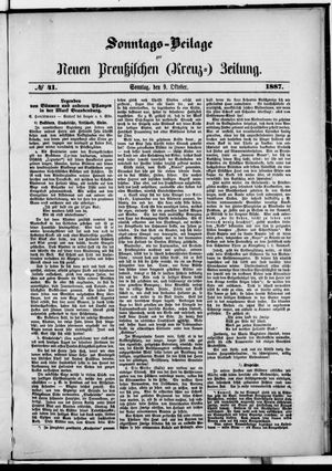Neue preußische Zeitung vom 09.10.1887