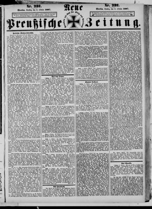 Neue preußische Zeitung vom 11.10.1887