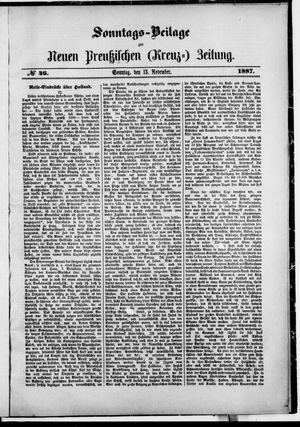 Neue preußische Zeitung vom 13.11.1887