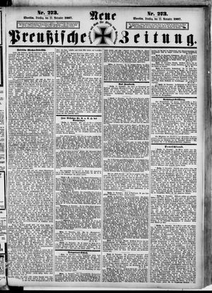 Neue preußische Zeitung vom 22.11.1887