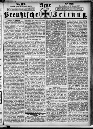 Neue preußische Zeitung vom 25.11.1887