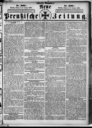 Neue preußische Zeitung vom 30.11.1887
