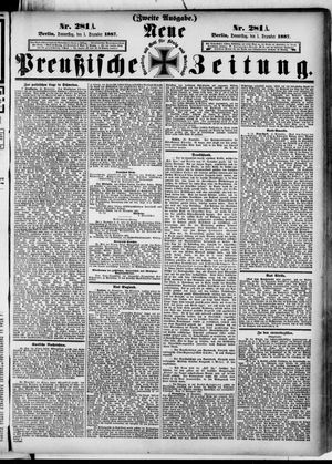 Neue preußische Zeitung vom 01.12.1887