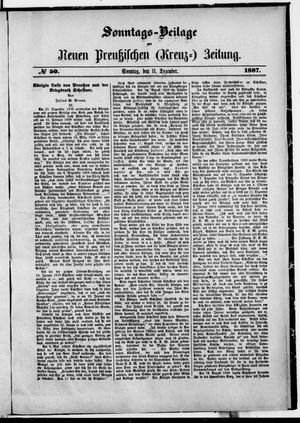 Neue preußische Zeitung vom 11.12.1887
