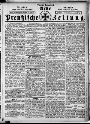 Neue preußische Zeitung vom 13.12.1887