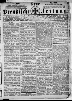 Neue preußische Zeitung vom 31.12.1887