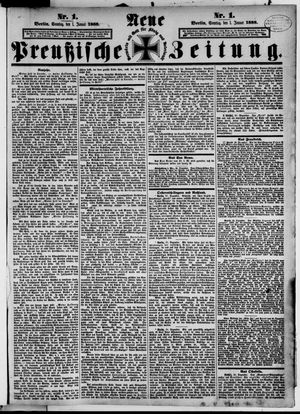 Neue preußische Zeitung vom 01.01.1888