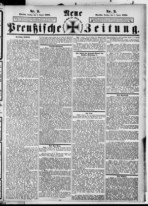 Neue preußische Zeitung vom 03.01.1888