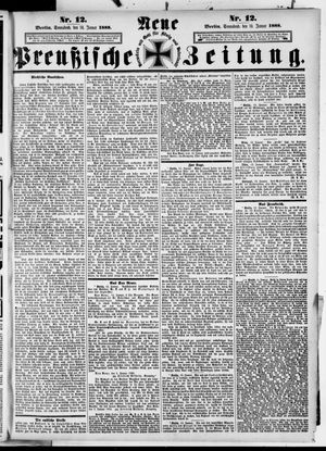 Neue preußische Zeitung vom 14.01.1888