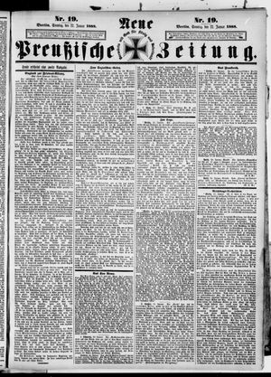 Neue preußische Zeitung vom 22.01.1888
