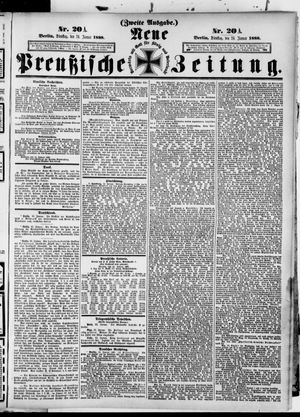 Neue preußische Zeitung vom 24.01.1888