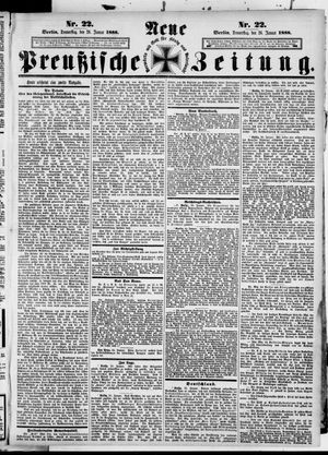 Neue preußische Zeitung vom 26.01.1888
