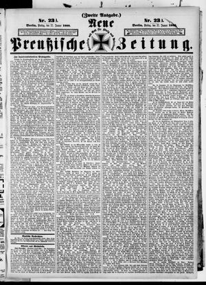 Neue preußische Zeitung vom 27.01.1888