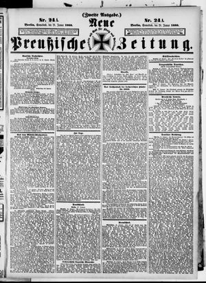 Neue preußische Zeitung vom 28.01.1888