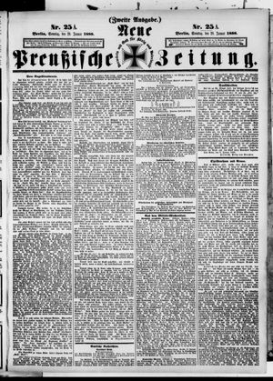 Neue preußische Zeitung vom 29.01.1888
