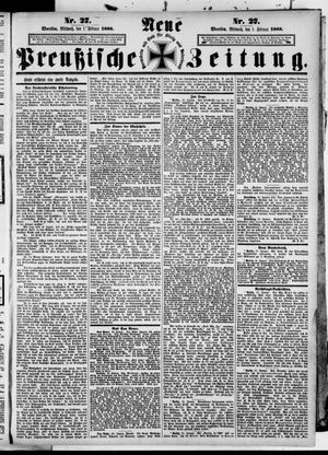 Neue preußische Zeitung vom 01.02.1888
