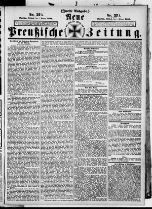 Neue preußische Zeitung vom 01.02.1888