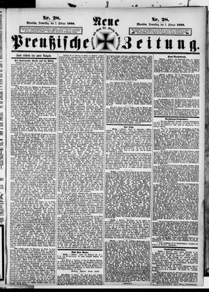 Neue preußische Zeitung vom 02.02.1888