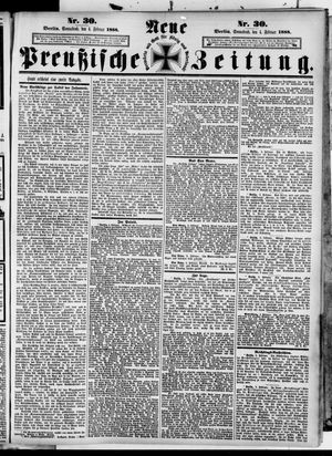 Neue preußische Zeitung vom 04.02.1888