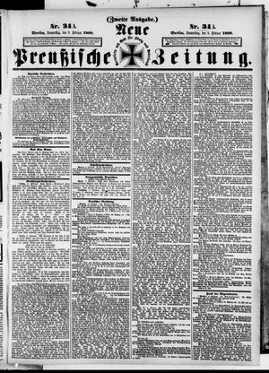 Neue preußische Zeitung vom 09.02.1888