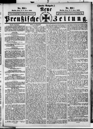 Neue preußische Zeitung vom 10.02.1888