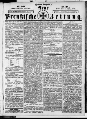 Neue preußische Zeitung vom 14.02.1888