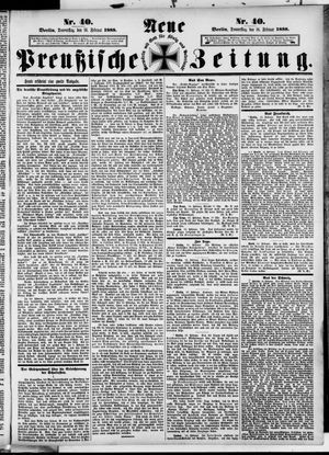 Neue preußische Zeitung on Feb 16, 1888