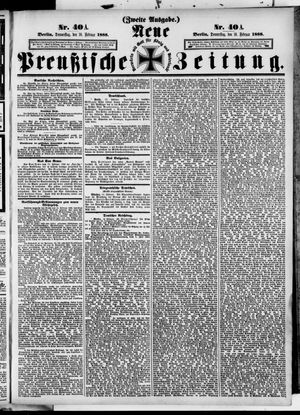 Neue preußische Zeitung on Feb 16, 1888