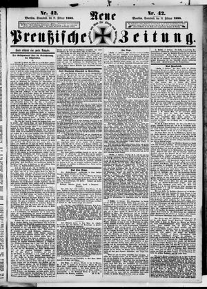 Neue preußische Zeitung on Feb 18, 1888
