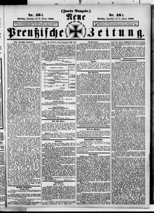Neue preußische Zeitung vom 23.02.1888