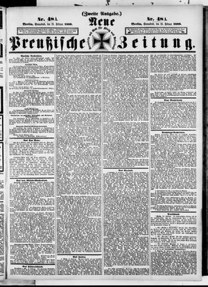 Neue preußische Zeitung vom 25.02.1888