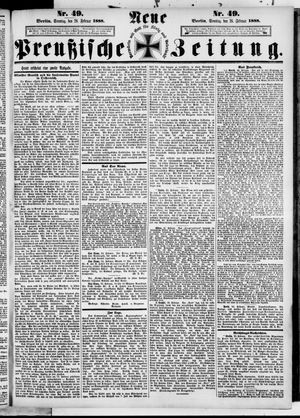 Neue preußische Zeitung vom 26.02.1888